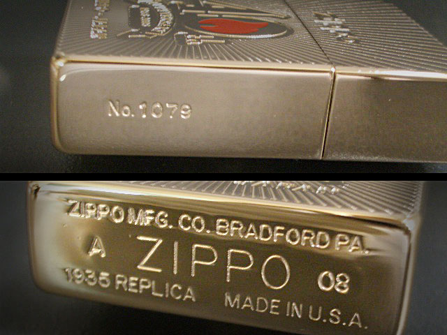 zippo 日本上陸40周年記念 第二弾 サイドシリアルナンバー入り ピンクゴールドプレート ピンバッチ付き
