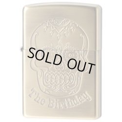 画像1: Zippo The Birthday スカルロゴ ブラス シリアルナンバー入り(期間限定生産品)