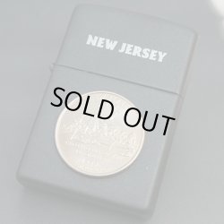 画像1: zippo 50州25セントコイン NEW JERSEY（ニュージャージー州）黒マット