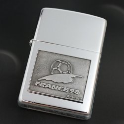 画像1: zippo FIFA WORLD CUP FRANCE98 #250 メタル貼り 1997年製造