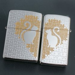 画像1: zippo キャットパズルペア SV