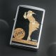 zippo WINDY 茶/黒 プリント 2007年製造