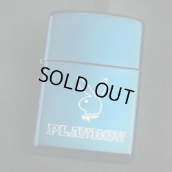 画像1: zippo PLAYBOY バニー ブルーチタン 2004年製造