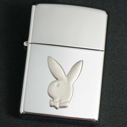 画像1: zippo PLAYBOY バニーメタル #250