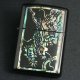 zippo シェル 龍 黒マット A 2002年製造