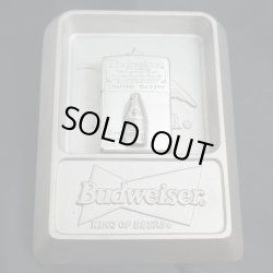 画像1: zippo Budweiser シルバーメッキ B 1995年製造