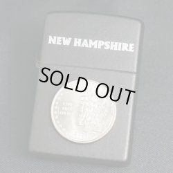 画像1: zippo 50州25セントコイン NEWHAMPSHIRE（ニューハンプシャー州）黒マット