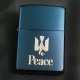 zippo Peace ブルーチタン 懸賞商品 1995年製造