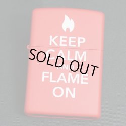 画像1: zippo KEEP CALM AND FLAME 28671