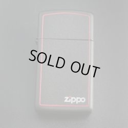 画像1: zippo 黒マット ロゴ スリム 2005年製造