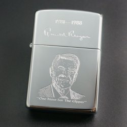 画像1: zippo アメリカ40代大統領レーガン 1989年製造