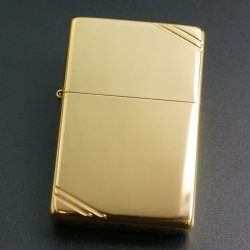 画像1: zippo フラットトップ #270 ハイポリッシュ・ブラス