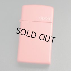 画像1: zippo マットカラー 赤（レッド） RED Matte スリム 1633ZL