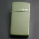 zippo マットカラー グリーン Green Matte スリム 1627ZL