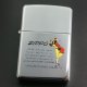 zippo WINDY レッド/イエロー プリント  シルバープレート 1996年製造