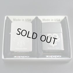 画像1: zippo ペア アラベスクハート SV/BK