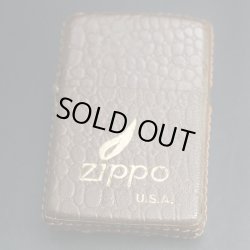 画像1: zippo 革巻き ダークブラウン 1987年製造