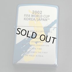 画像1: zippo FIFA KOREA JAPAN ブルーチタン 2001年製造