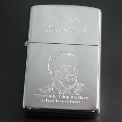 画像1: zippo アメリカ32代大統領フランクリン・ルーズベルト 1989年製造