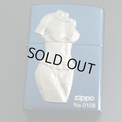 画像1: zippo SEXY メタル ブルーチタン 2002年製造