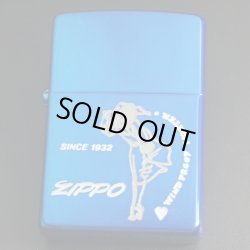 画像1: zippo WINDY ブルーイオン 2000年製造