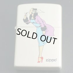 画像1: zippo WINDY パールホワイト プリント 2006年製造 