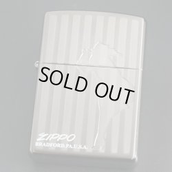 画像1: zippo WINDY ストライプ BK 2005年製造