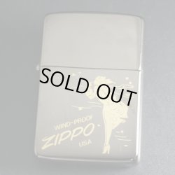 画像1: zippo WINDY ブラックニッケル 金入れ 1985年製造