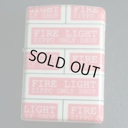 画像1: zippo FIRE LIGHT オリジナル レッド 紙巻き 1997年製造