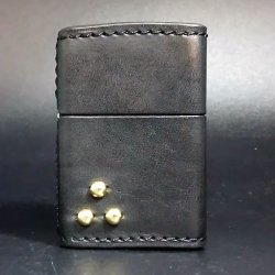 画像1: zippo 牛革 2005年製造