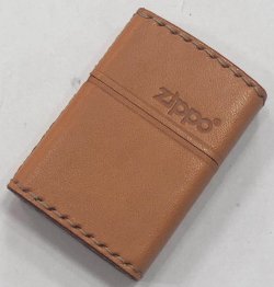 画像1: zippo  革巻き　カメル　2018年製造