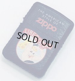 画像1: zippo 革巻き　LIBERTYGAL  黒　1994年製造