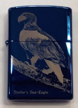 画像2: zippo レザー彫り　アメリカリーグル　2003年製造