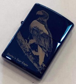 画像1: zippo レザー彫り　アメリカリーグル　2003年製造