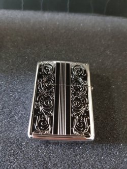 画像2: zippo ARMOR 貝貼りシリーズ　クラシック　両面加工（２９０９）　