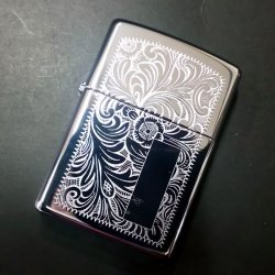 画像1: zippo ヴィンテージ 両面柄 2005年製造 新品未使用