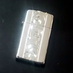 画像1: zippo SLIM 純銀 #1500 2004年製造 新品未使用