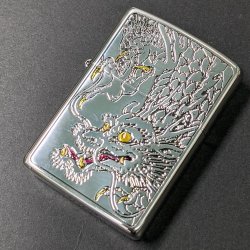 画像1: zippo 2016年製造龍柄新品未使用 [Z-r-227］