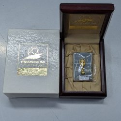 画像1: zippo1997年フランスワールドカップ限定スターリングシルバー新品未使用 