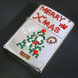 画像1: zippo 「zippo-LAND G.」オリジナル 2008年 X'mas スワロフスキーツリー 手作り