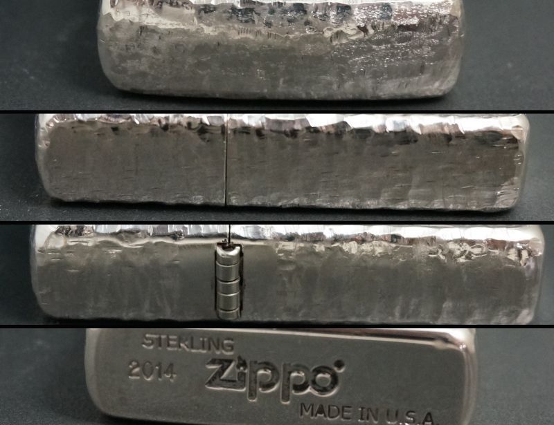 zippo スターリングシルバー ツチ目手彫り ＃15 - zippo-LAND G.