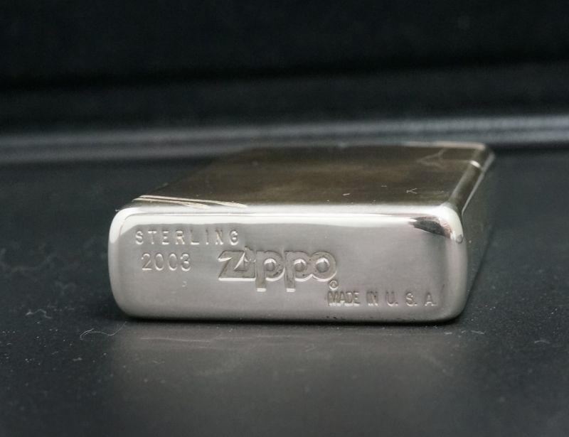 zippo スターリングシルバー ＃14 2003年製造 - zippo-LAND G.