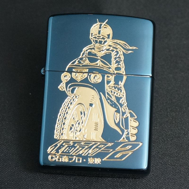 zippo 仮面ライダー2 ブルーチタン バイク - zippo-LAND G.