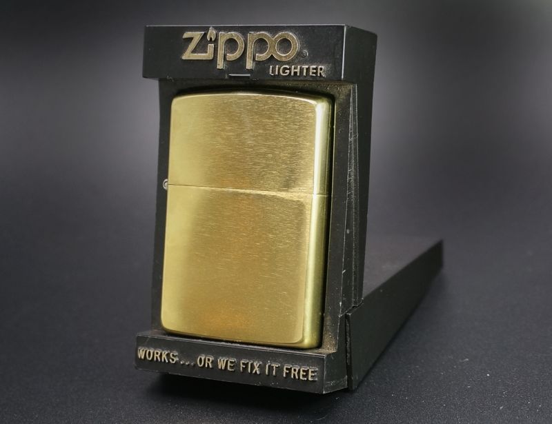 zippo #204B ブラッシュ・ブラス 1988年製造 - zippo-LAND G.