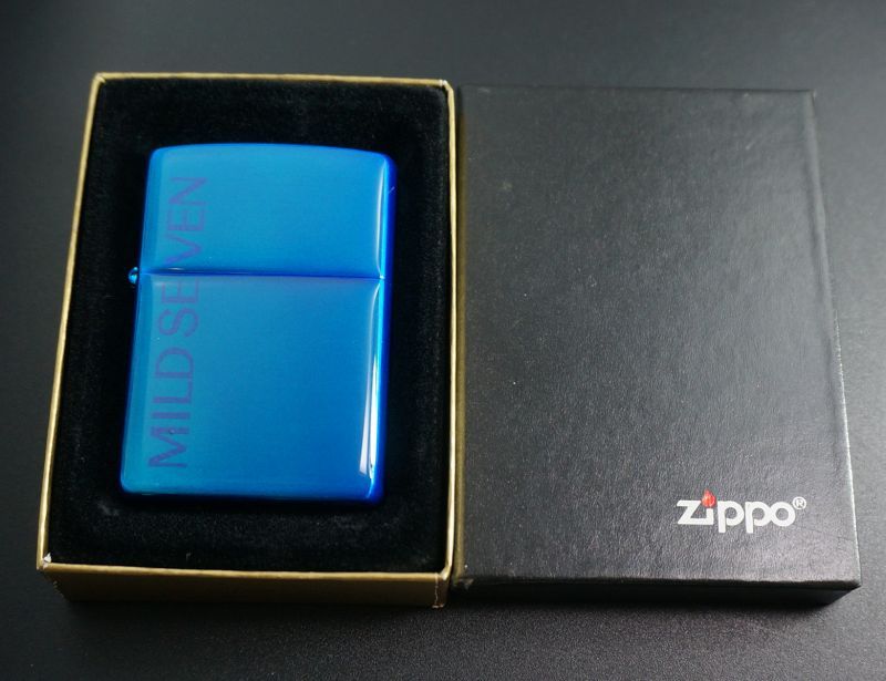 zippo MILD SEVEN Clear Blue 懸賞品 2001年製造 - zippo-LAND G.