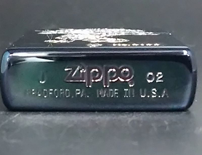 zippo 龍 ブルーチタン No.199 箱有り 2002年製造 - zippo-LAND G.