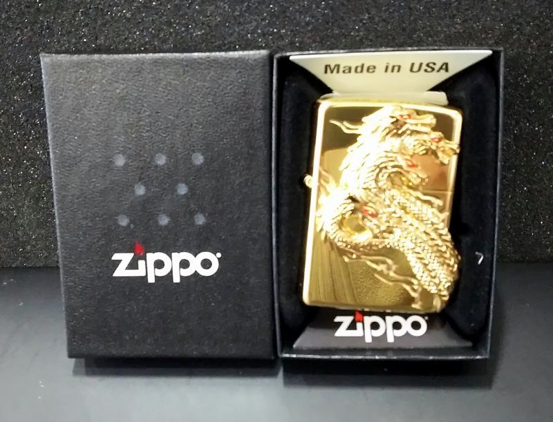 zippo 龍 3面加工 金タンク仕様 2019年製造 - zippo-LAND G.