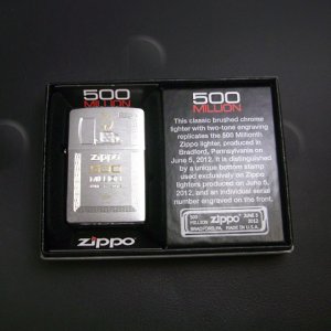 画像: zippo 500MILLION‘ｓ MODEL クロームサテーナ