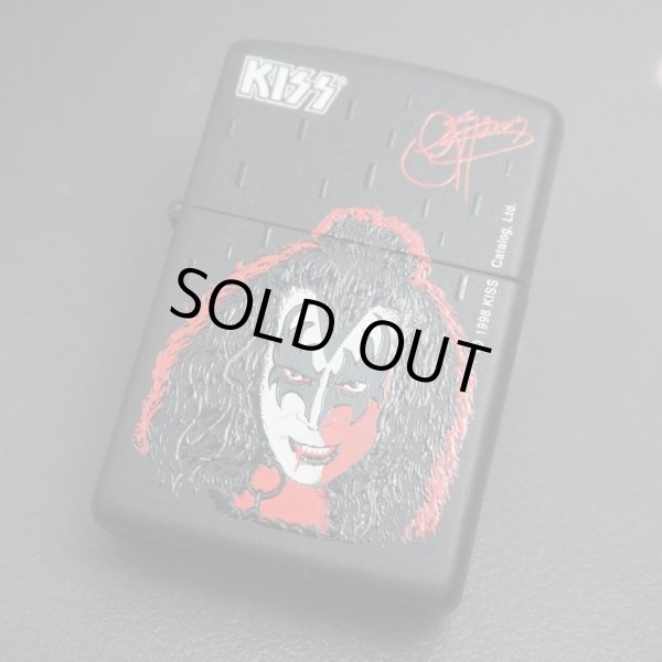 画像1: zippo KISS 黒マット Gene Simmons