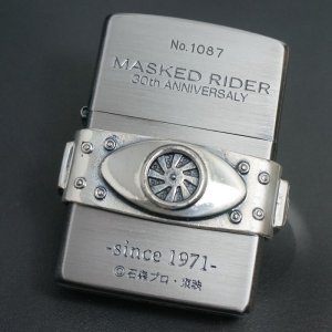 画像: zippo 仮面ライダー MASKED RIDER 30th ベルトメタル 2001年製造箱はございません